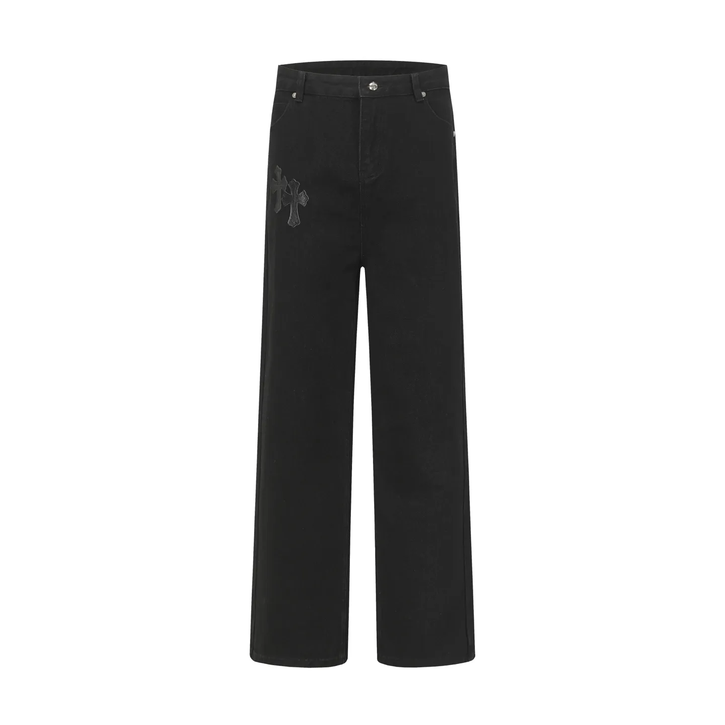 P240 Cross-border quantity model, please do not place an order if you are pursuing quality - Chrome Hearts/Chrome Heart Cross ✝️ Inlaid embroidered washed jeans, trousers and casual pants - High weight, high density and high quality. The wool is soft, delicate and skin-friendly. It feels soft and silky. It has excellent warmth and skin-friendly properties. - Customized weaving and dyeing, no color difference. No matter the fabric or workmanship details, it beats the ordinary version on the market. - Hardware zipper accessories are all customized, full of details -Colour: washed black -Size: 28 30 32 34 36